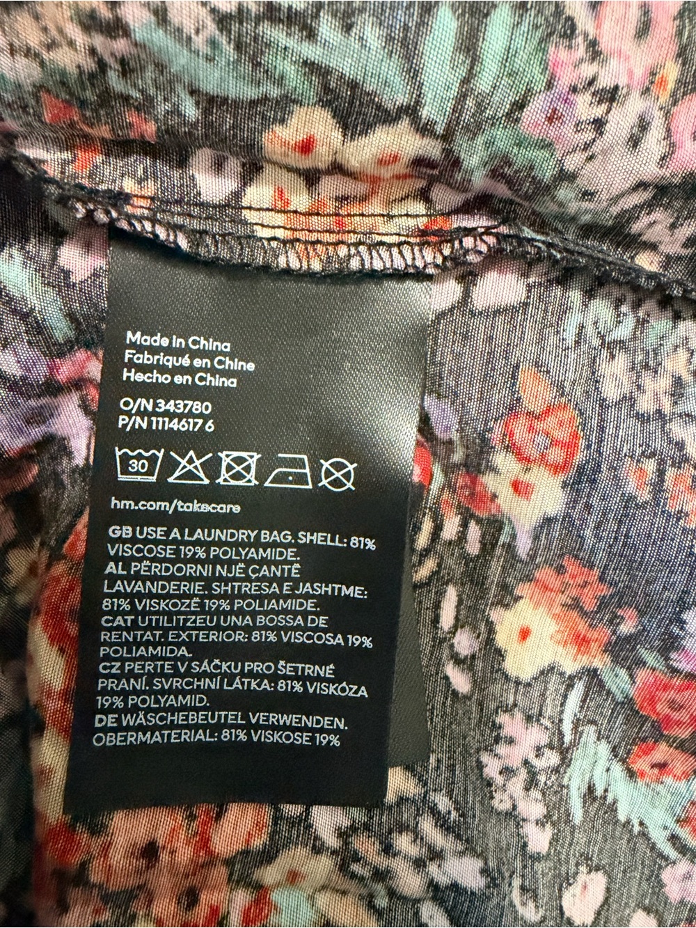 Floral Maxi Dress Long Sleeve/Boho/Cottegecore/Romantic/Modest/Wedding/Vacation - Picture 4 of 4